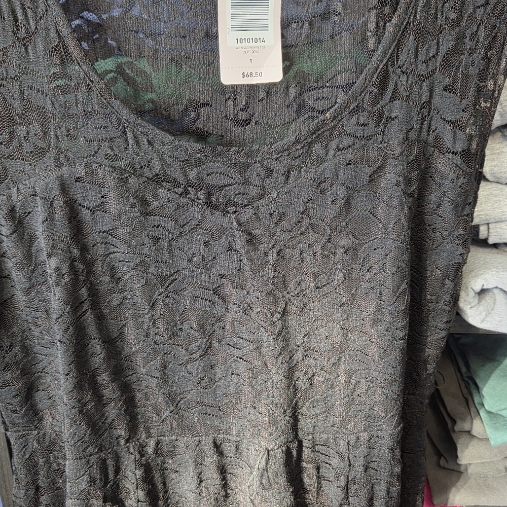Torrid 1 NWT lace sweetheart Black Dress - Picture 3 of 6